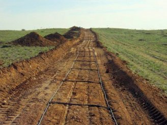 Buried Cable Perimeter Security System Earthworks